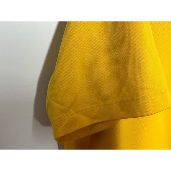 Mens Nike PGA Logo Golf Shirt XL Yellow - Picture 5 of 7